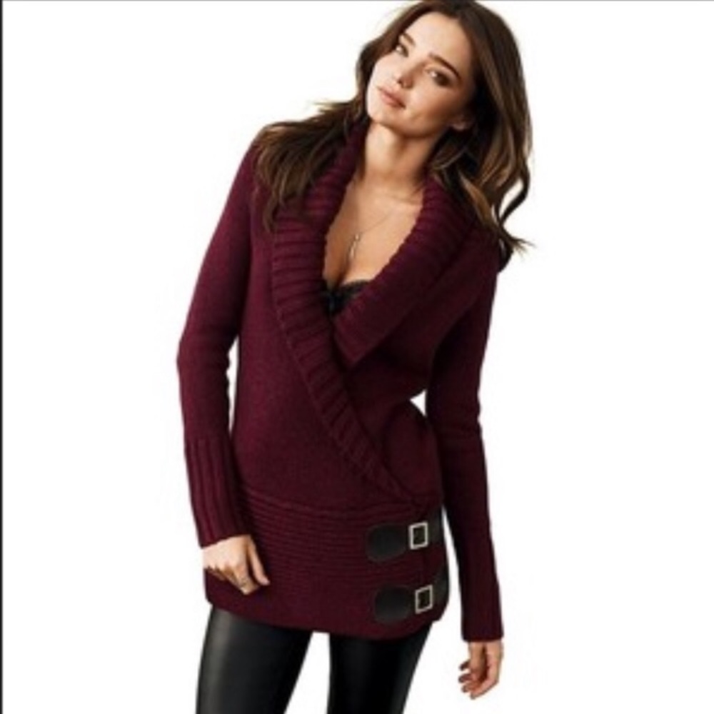 Moda International Buckle Sweater Victoria Secret